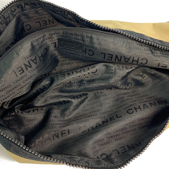 CHANEL Sportsline Nylon Shoulder Bag Beige - Picture 6 of 10